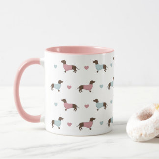Dachshunds et coeurs Mug