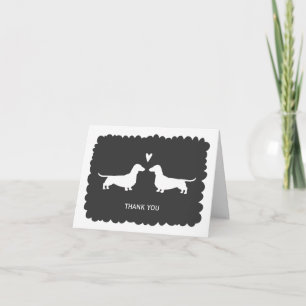 Dachshunds Huwelijk Bedankt