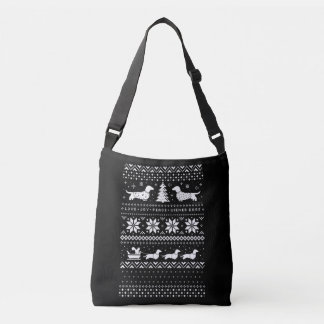 Dachshunds Kerstmis Crossbody Tas
