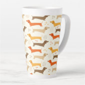 Dachshunds Latte Mug (Angle droit)