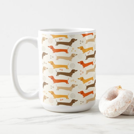 Dachshunds Mug (Avec donut)