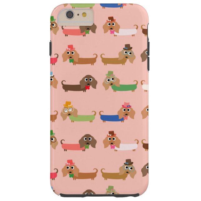 Dachshunds on Pink Case-Mate iPhone Case (Achterkant)