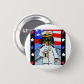 Dachshunds Ronde Button 5,7 Cm (Voorkant /achterkant)