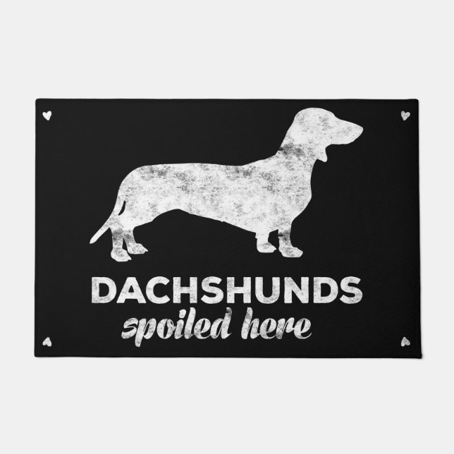 Dachshunds Spoed hierheen Deurmat (Voorkant)