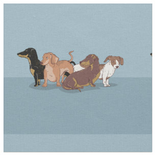 Dachshunds Stof