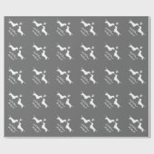 Dachshunds Weddenschap met aangepaste tekst Cadeaupapier (Vlak)