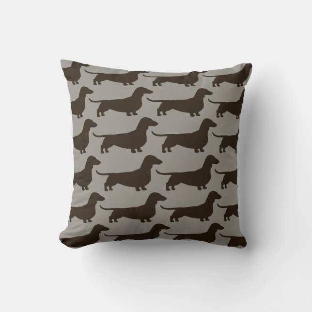 Dachshunds Wiener Dogs Pattern Fun Doxie Lover's Kussen (Voorkant)