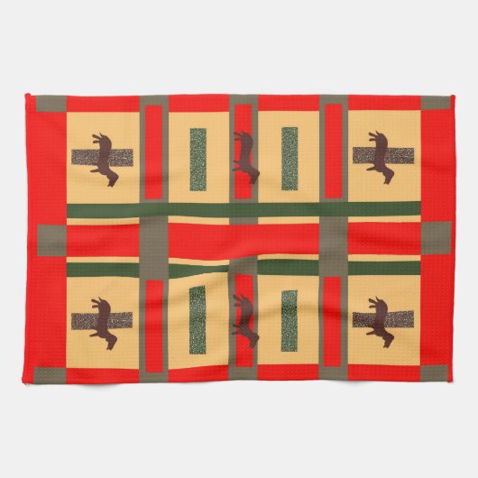 Dachsund Kitchen Towel Theedoek (Horizontaal)