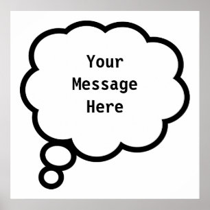 Dacht bubbelen, YourMessagehere Poster