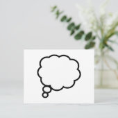 Dacht Bubble Briefkaart (Staand voorkant)