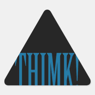DACHT! DRIEHOEK STICKER