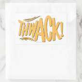 DACHT! RECHTHOEKIGE STICKER (Tas)