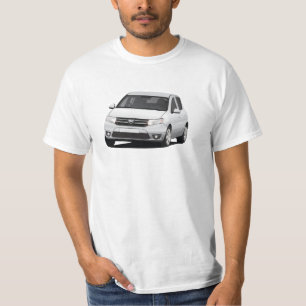 Dacia Sandero illustratie - zilvergrijs T-shirt