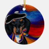 DACKEL KERAMISCH ORNAMENT (Voorkant)