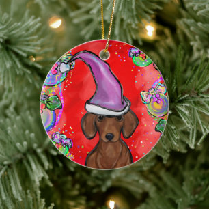 DACKEL KERAMISCH ORNAMENT