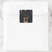 DACKEL     VIERKANTE STICKER (Tas)