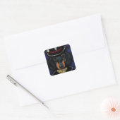 DACKEL     VIERKANTE STICKER (Envelop)
