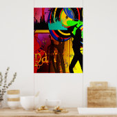 Dacne Scene Met Party Dancers Poster (Keuken)