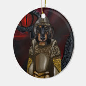 Dacshund Keramisch Ornament (Links)