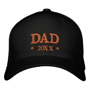 DAD 20XX geborduurd honkbalgoud/zwart pet