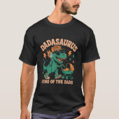 Dad-a-saurus Rex King, Funny Dinosaur T-shirt (Voorkant)