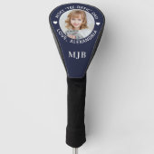 DAD aangepaste foto gepersonaliseerde Monogram bla Golfheadcover (Voorkant)