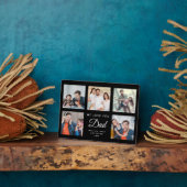 DAD Aangepaste fotoserie Vaderdag zwart, collage Fotoplaat (Zijkant)