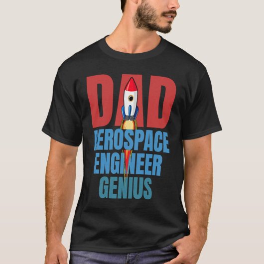 Dad Aerospace Engineer Genius Fun Engineering  Gra T-shirt (Voorkant)