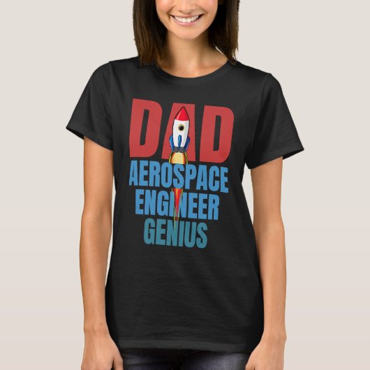 Dad Aerospace Engineer Genius Fun Engineering  Gra T-shirt (Voorkant)
