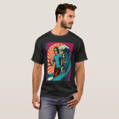 Dad And Daughter Surfing Retro Pop Surfer Dad 3 T-shirt (Voorkant volledig)