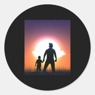 Dad And Son Father Son Bestfriend Ronde Sticker
