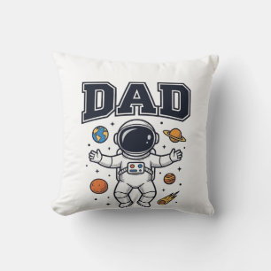 Dad Astronaut Space Vector Shirt Ontwerp_1 Kussen