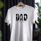 DAD Basketball Player Letter Cutout Custom Text T-shirt