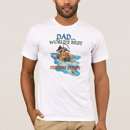 DAD Best Vissen Buddy T-shirt (Voorkant)