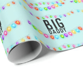 DAD BIG DADDY CHRISTMAS WRAPPING PAPER CADEAUPAPIER (Rol Hoek)