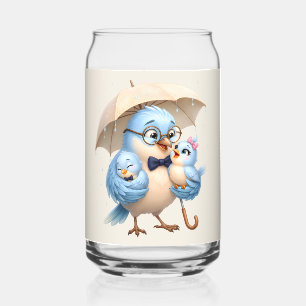Dad Bird Verre Famille Artwork