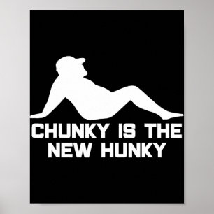 Dad Bod Chunky Is Het Nieuwe Hunky Dadbod Silhouet Poster