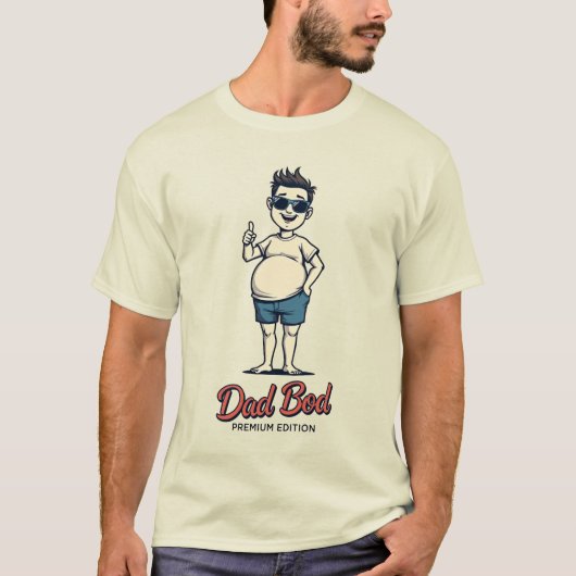 Dad Bod Édition Premium – T-shirt rétro drôle (Devant)