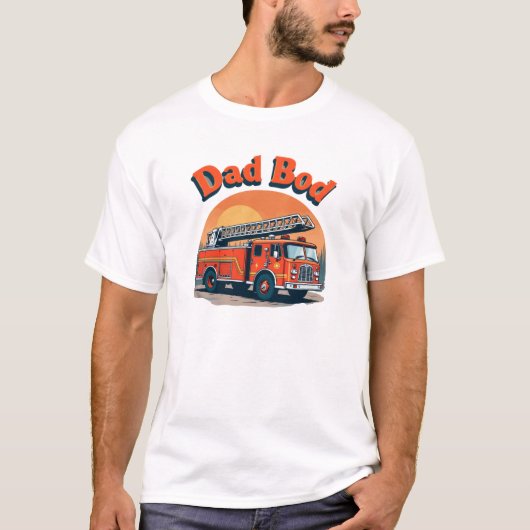 Dad Body Fire Truck T-shirt - grappig (Voorkant)