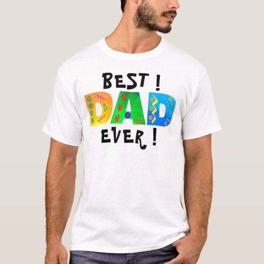 DAD Bold Geometric Boho T-Shirt (Voorkant)
