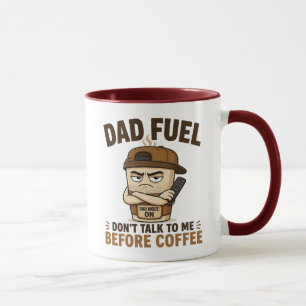 Dad Brandstof Niet Praten Voor Koffie Grappige Bou Mok