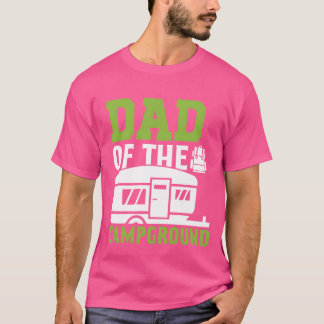 Dad Camper Camp Lover Campfire Funny Camping Fathe T-shirt