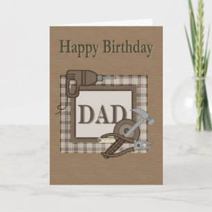 Dad Carpenter Handyman Verjaardag Kaart