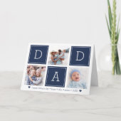 DAD Colorblock Photo Collage Vaderdag Kaart (Voorkant)