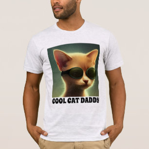 DAD COOL CAT T-SHIRTS-T - SHIRTS