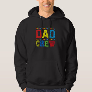 Dad Crew Building Blocks Master Builder Brick Spee Hoodie