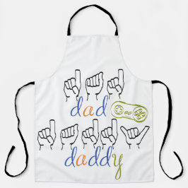 dad, daddy in sign language schort