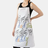 dad, daddy in sign language schort (Insitu)