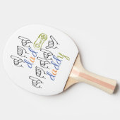 dad, daddy in sign language tafeltennisbatje (Zijkant)