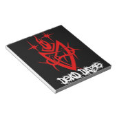 Dad Daze Tribal Heart Notitieblok (Schuin)